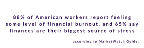 A stat about financial burnout